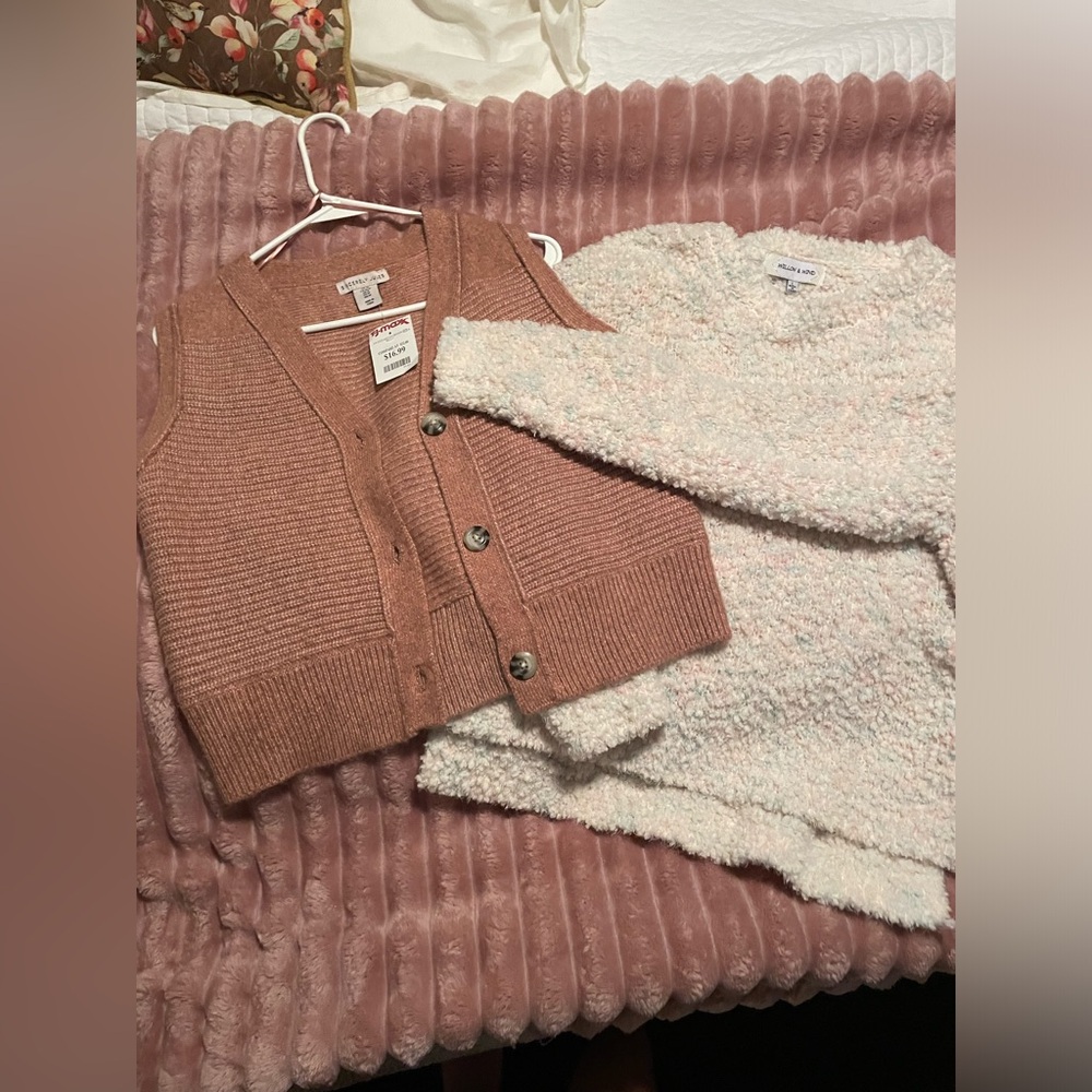 Sweater vest and cozy sweater combo!